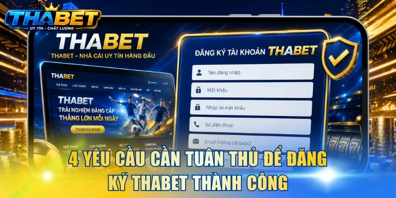 4 yêu cầu cần tuân thủ để đăng ký THABET thành công