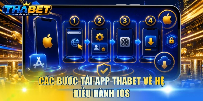 Các bước tải app THABET về hệ điều hành iOS