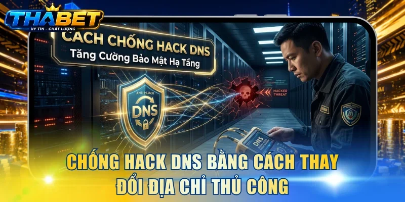 Chống hack DNS bằng cách thay đổi địa chỉ thủ công