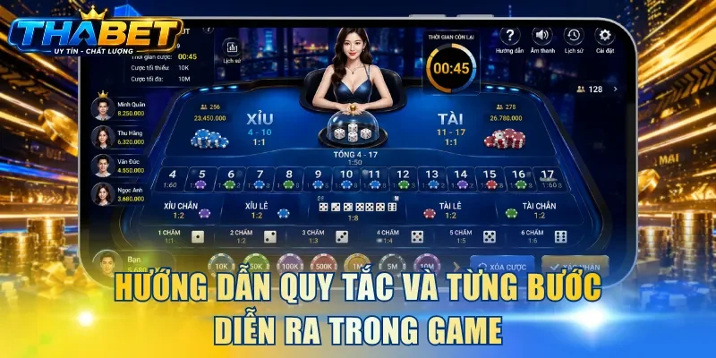 Hướng dẫn quy tắc và từng bước diễn ra trong game